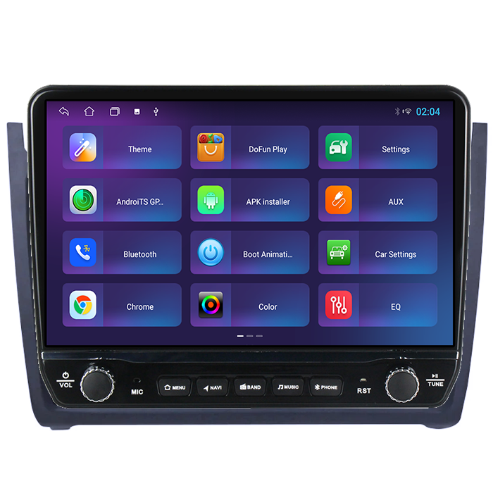 Navigatie dedicata VW Polo Golf Passat Tesla Style model 2024, Android, Carplay&Android Auto, 10 inch , 8+128GB, Internet, Aplicatii, Waze, GPS [4]