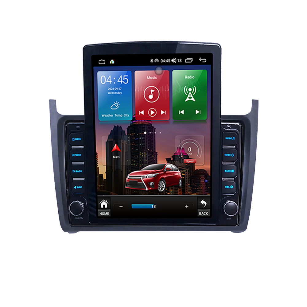 Navigatie dedicata VW, Polo, Golf, Passat, Tesla Style, ANDROID 13, 9 inch , 4GB RAM 64GB ROM, Quadcore, Internet, Aplicatii, Waze, GPS [5]