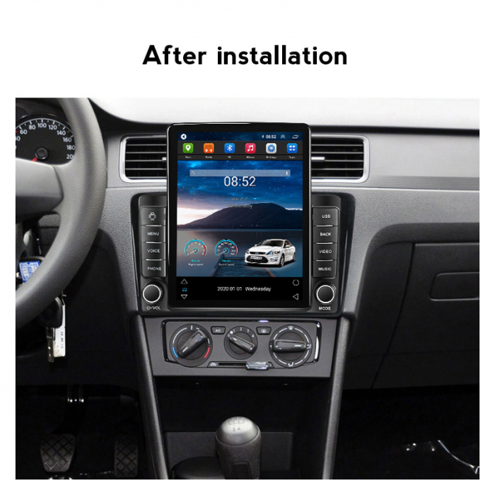 Navigatie dedicata VW Santana 2013-2017,Tesla Style, ANDROID 13,Carplay&Android Auto, 10 inch , 8+128GB, Internet, Aplicatii, Waze, GPS [4]