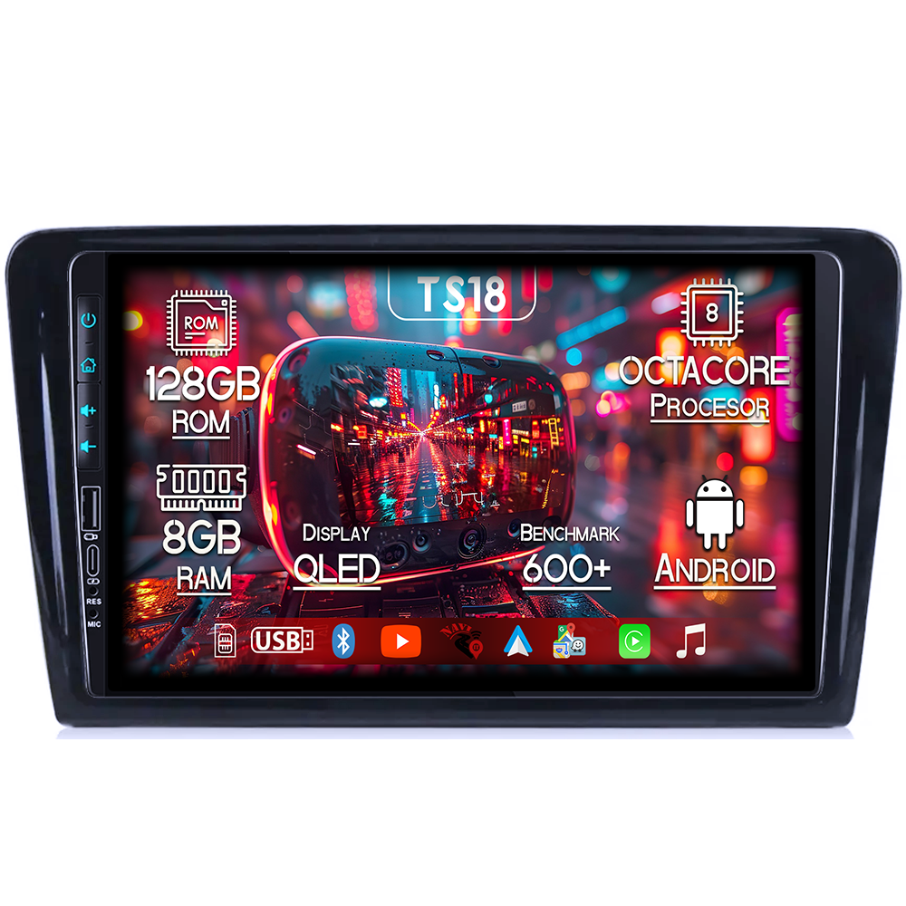 Navigatie dedicata VW Santana 2013-2017, USB&Butoane fizice frontale, Platforma TS18, 9 Inch, 8GB RAM 128GB ROM, Octacore, Android 14, Android Auto&Carplay [1]