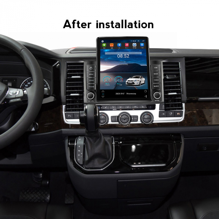 Navigatie dedicata VW T6 2016-2019,Tesla Style, ANDROID 13,Carplay&Android Auto, 10 inch , 8+128GB, Internet, Aplicatii, Waze, GPS [4]