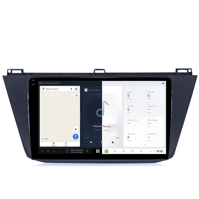 Navigatie Dedicata VW Tiguan 2017-2019 DUDU3, 4GB RAM 64GB ROM, Octacore, Platforma 8581, Android, Display QLED 9", DSP, Carplay&AndroidAuto [5]