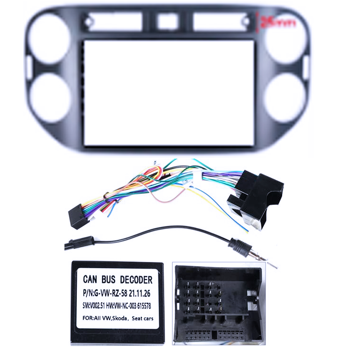Navigatie dedicata VW Tiguan 2007-2016, Golf 5/6+, USB&Butoane fizice frontale, Android 13, Wireless Carplay si Android auto 2GB RAM 32 ROM, Display IPS, 9 inch, Microfon Extern [8]