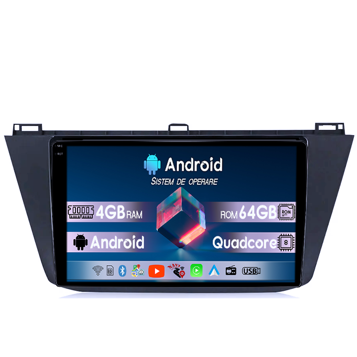 Navigatie dedicata VW Tiguan 2017-2019, 4GB RAM 64GB ROM, Quad Core, Display 10" QLED 1K, Carplay, Android 14, Bluetooth, Magazin Play, Suport Camere AHD [1]