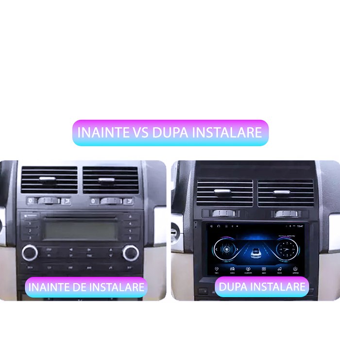Navigatie dedicata VW Touareg 2002-2010, 8GB RAM 128GB ROM, Octacore, Platforma TS18, Android 14, Display QLED 9”, Suporta camera 360º, DSP, Carplay&Android Auto, SIM 4G, Ventilator Activ [3]