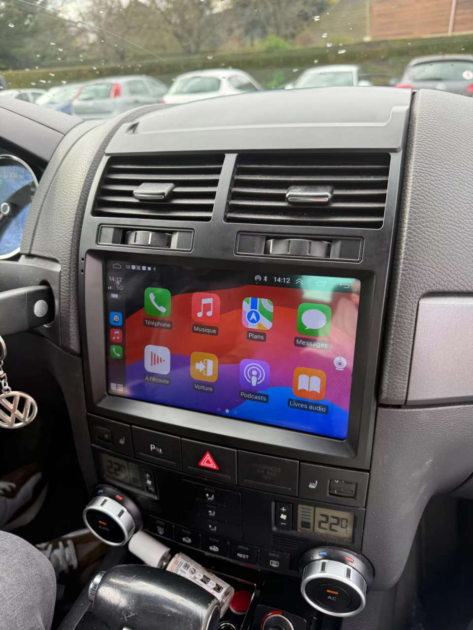 Navigatie dedicata VW Touareg 2002-2010, USB&Butoane fizice frontale, Android 13, Wireless Carplay si Android auto 2GB RAM 32 ROM, Display IPS, 9 inch, Microfon Extern [7]