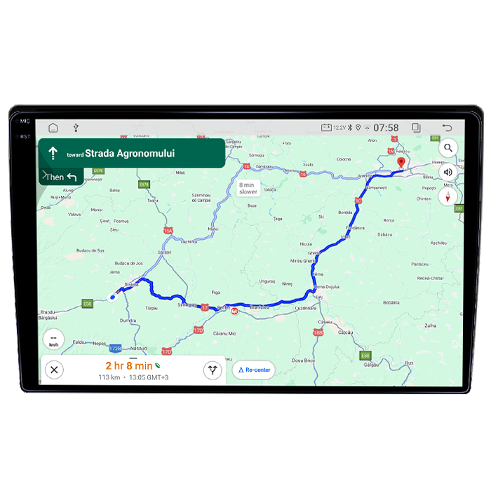 Navigatie dedicata VW Touareg 2002-2012, 4GB RAM 64GB ROM, Procesor Qualcomm Octacore, Android 14, Rezolutie 2K, Display QLED 9", DSP, Carplay&Android [4]