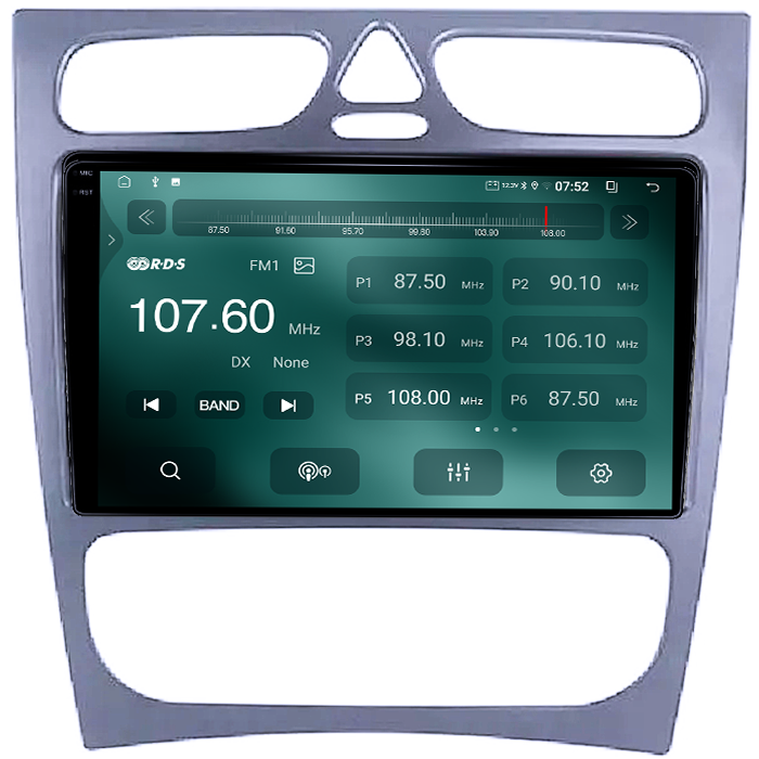 Navigatie dedicata Mercedes C-Class W203 2000-2003 4 Usi, 4GB RAM 64GB ROM, Quadcore, Android 14, Display QLED  9", DSP, Carplay&Android Auto, Suport camere AHD [3]