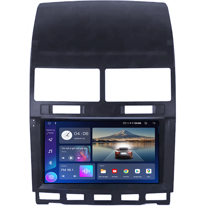 Navigatie dedicata VW Touareg 2002-2012, 8GB RAM 128GB ROM, Octacore, Platforma TS18, Android 14, Display QLED 9", Suporta camera 360", DSP, Carplay&Android Auto, Ventilator Activ [2]
