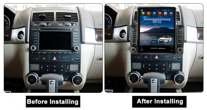 Navigatie dedicata VW Touareg 2003-2010,Tesla Style, ANDROID 13,Carplay&Android Auto, 10 inch , 8+128GB, Internet, Aplicatii, Waze, GPS [3]