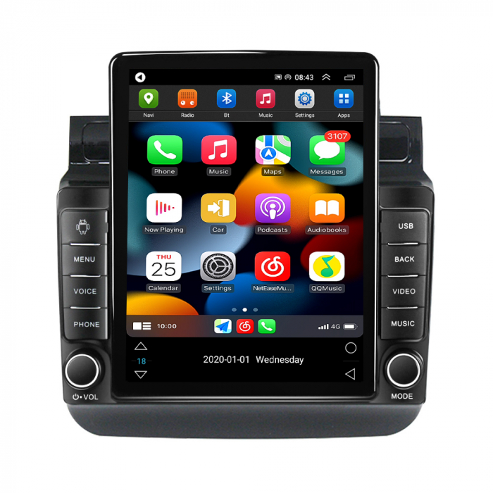 Navigatie dedicata VW Touareg 2012-2015,Tesla Style, ANDROID 13,Carplay&Android Auto, 10 inch , 8+128GB, Internet, Aplicatii, Waze, GPS [2]