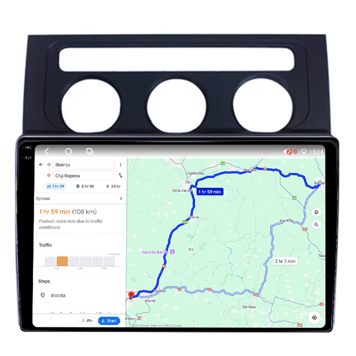 Navigatie dedicata VW Touran 2003-2015, 4GB RAM 64GB ROM, Octacore, Android 14, Display QLED 1K 9", DSP, Carplay&Android Auto, SIM 4G, Ventilator Activ [4]