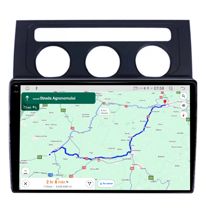 Navigatie dedicata VW Touran 2003-2015, 4GB RAM 64GB ROM, Quadcore, Android 14, Display QLED 1K 9", DSP, Carplay&Android Auto, Suport camere AHD [4]