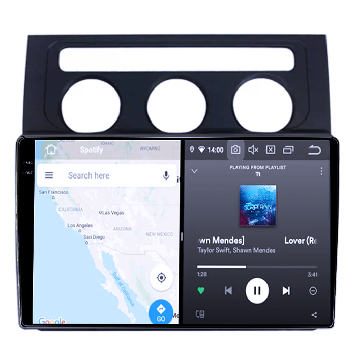 Navigatie dedicata VW Touran 2003-2015, 4GB RAM 32GB ROM, Octacore, Android 14, Display QLED 9", DSP, Carplay&Android Auto, SIM 4G, Bluetooth, Ventilator Activ [1]