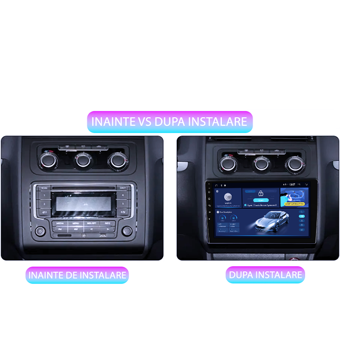 Navigatie Dedicata VW Touran 2011-2015 DUDU3, 4GB RAM 64GB ROM, Octacore, Platforma 8581, Android, Display QLED 9", DSP, Carplay&AndroidAuto [6]