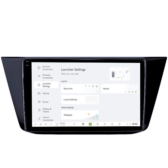 Navigatie Dedicata Volkswagen Touran 2015+ DUDU3, 4GB RAM 64GB ROM, Octacore, Platforma 8581, Android, Display QLED 9", DSP, Carplay&AndroidAuto [4]