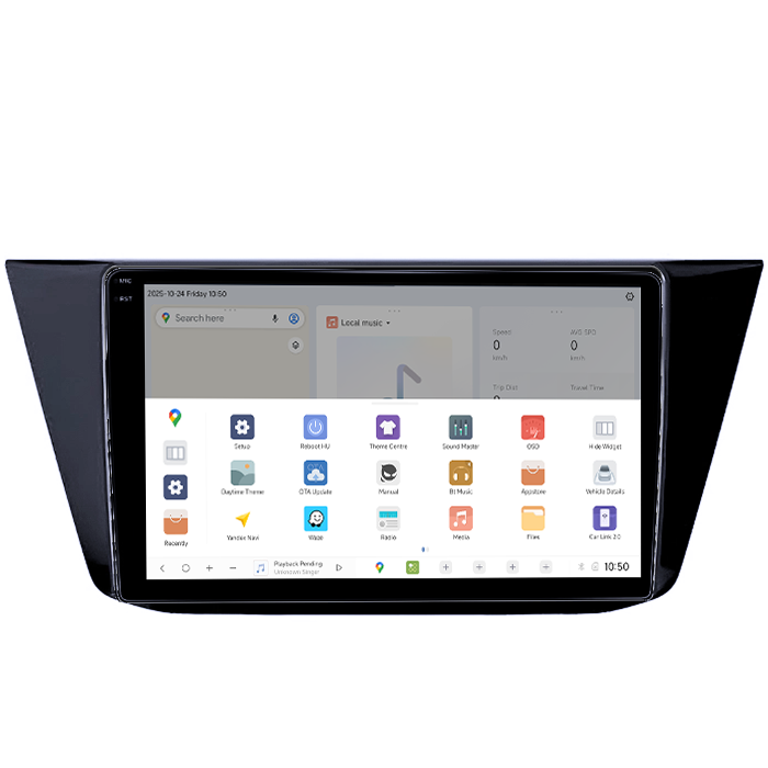 Navigatie Dedicata Volkswagen Touran 2015+ DUDU3, 4GB RAM 64GB ROM, Octacore, Platforma 8581, Android, Display QLED 9", DSP, Carplay&AndroidAuto [2]