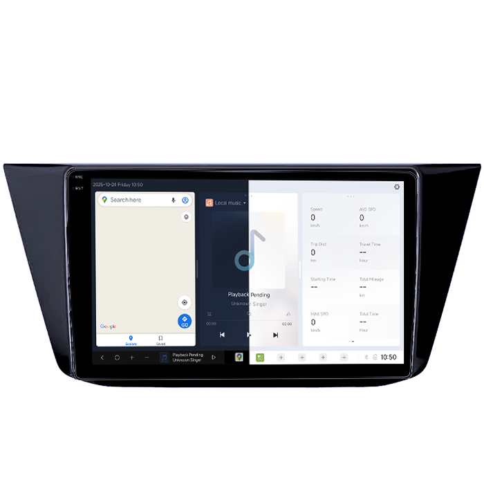 Navigatie Dedicata Volkswagen Touran 2015+ DUDU3, 4GB RAM 64GB ROM, Octacore, Platforma 8581, Android, Display QLED 9", DSP, Carplay&AndroidAuto [5]
