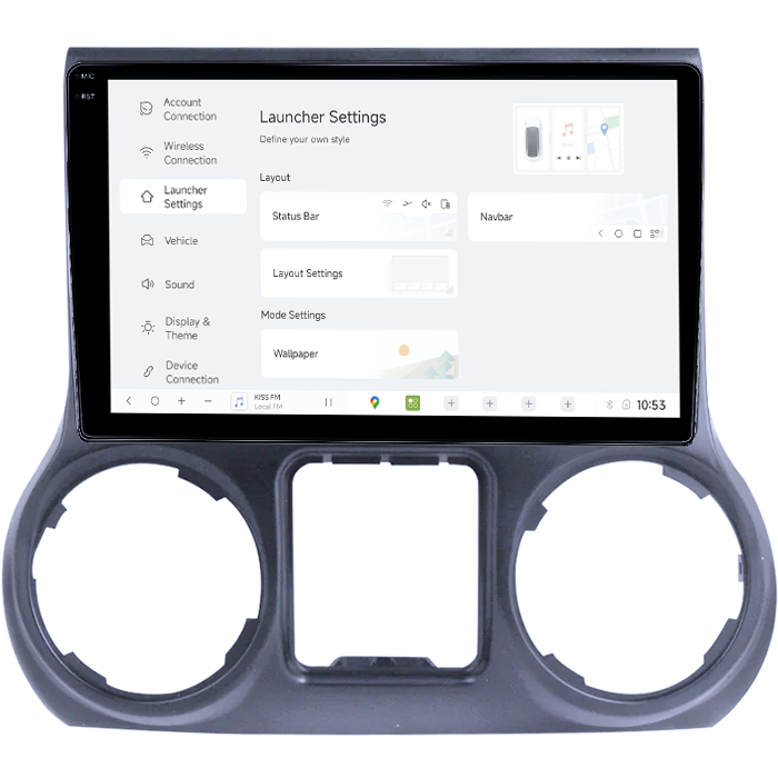 Navigatie dedicata Jeep Wrangler 2011-2016, DUDU3, 4GB RAM 64GB ROM, Octacore, Platforma 8581, Android, Display QLED 9", DSP, Carplay&AndroidAuto [5]