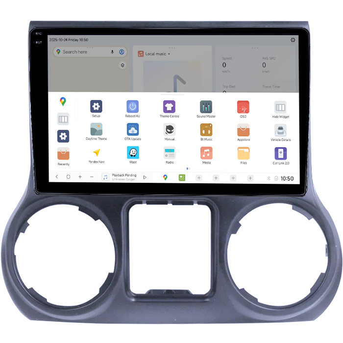 Navigatie dedicata Jeep Wrangler 2011-2016, DUDU3, 4GB RAM 64GB ROM, Octacore, Platforma 8581, Android, Display QLED 9", DSP, Carplay&AndroidAuto [3]