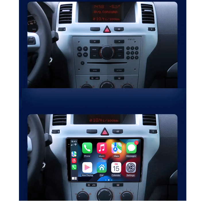 Navigatie dedicata Zafira B, Vectra C, Astra H, Meriva, Corsa D, Antara, 4GB RAM 64GB ROM, Procesor Qualcomm Octacore, Android 14, Rezolutie 2K, Display QLED 9", DSP, Carplay&Android Auto, SIM 4G [6]
