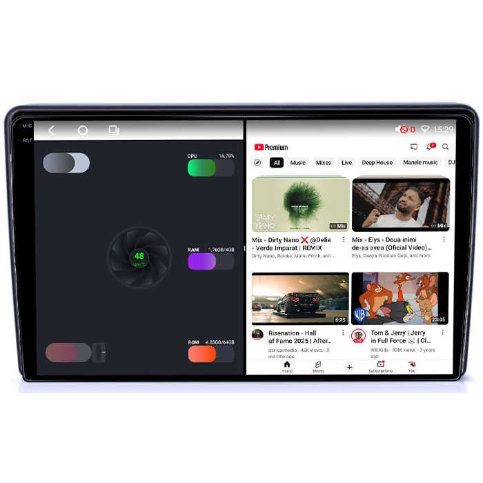 Navigatie dedicata Zafira B, Vectra C, Astra H, Meriva, Corsa D, Antara, 4GB RAM 64GB ROM, Procesor Qualcomm Octacore, Android 14, Rezolutie 2K, Display QLED 9", DSP, Carplay&Android Auto, SIM 4G [4]