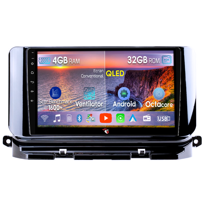 Navigatie dedicataSkoda Octavia 4 2020-2024, 4GB RAM 32GB ROM, Octacore, Android 14, Display QLED 9", DSP, Carplay&Android Auto, SIM 4G, Bluetooth, Ventilator Activ [1]