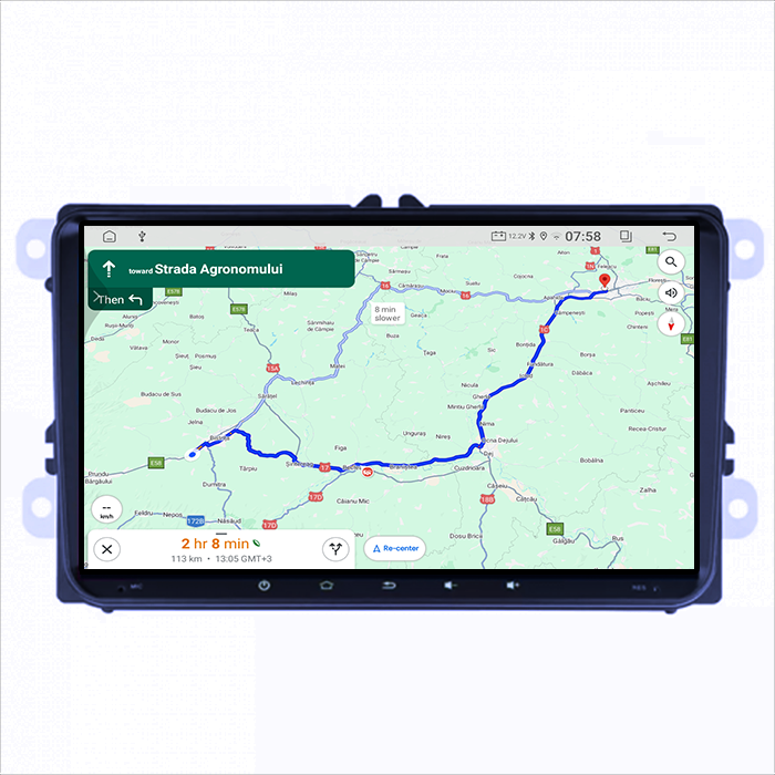 Navigatie dedicataVolkwagen, 8GB RAM 128GB ROM, Octacore, Platforma TS18, Android 14, Display QLED 9”, DSP, Carplay&Android Auto, SIM 4G, Ventilator Activ [4]