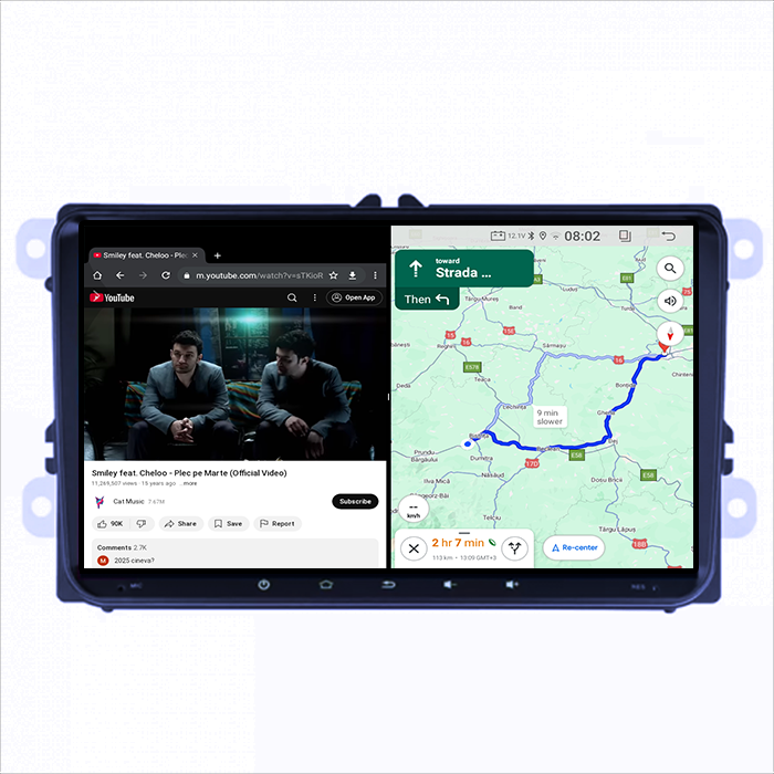 Navigatie dedicataVolkwagen, 8GB RAM 128GB ROM, Octacore, Platforma TS18, Android 14, Display QLED 9”, DSP, Carplay&Android Auto, SIM 4G, Ventilator Activ [3]