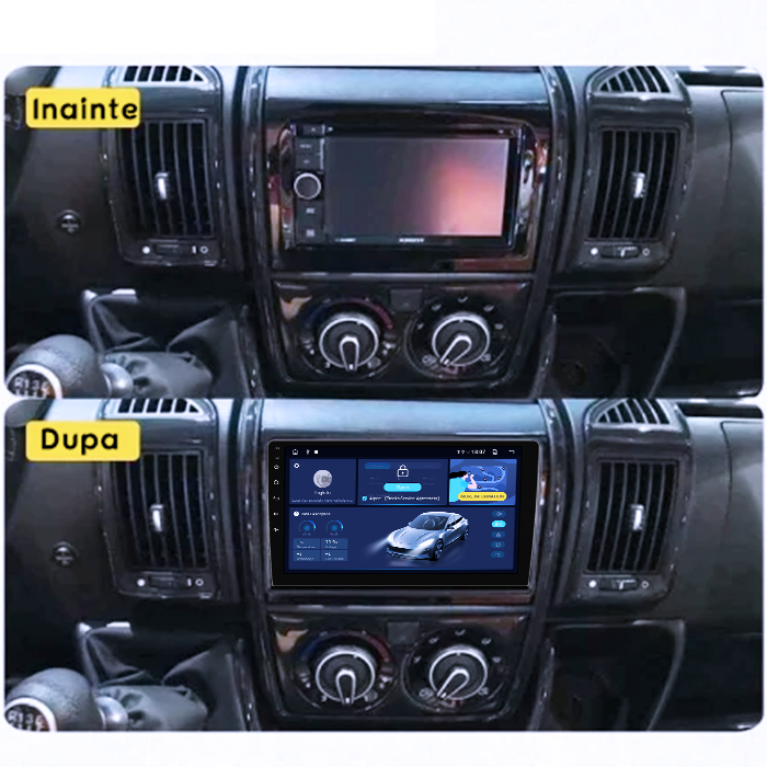 Navigatie dedicata Ducato 2006-2016 Low, 8GB RAM 128GB ROM, Octacore, Platforma TS18, Android 13, Display QLED 9”, Suporta camera 360º, DSP, Carplay&Android Auto, SIM 4G, Ventilator Activ [5]