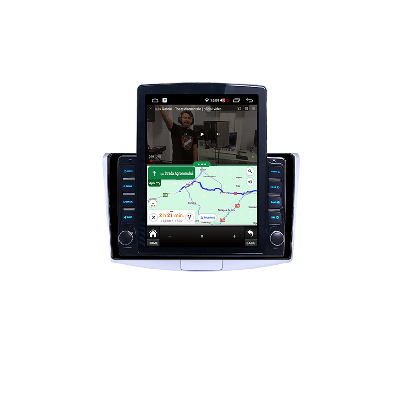 Navigatie Dedicata VW PASSAT B6/B7/CC Tesla Style, 2GB RAM 32 GB ROM, Quadcore, ANDROID 10+,Carplay&Android Auto, 9.7 inch, Internet, Aplicatii, Waze, GPS [4]