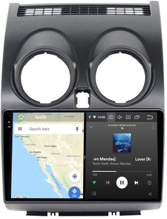 Navigatie dedicata Nissan Qashqai 2008-2013, 12GB RAM 256GB ROM, Android 13, Rezolutie 2K, Display QLED, 9", DSP, Carplay, Android Auto, Internet, Youtube, Waze, Wi Fi, USB [4]