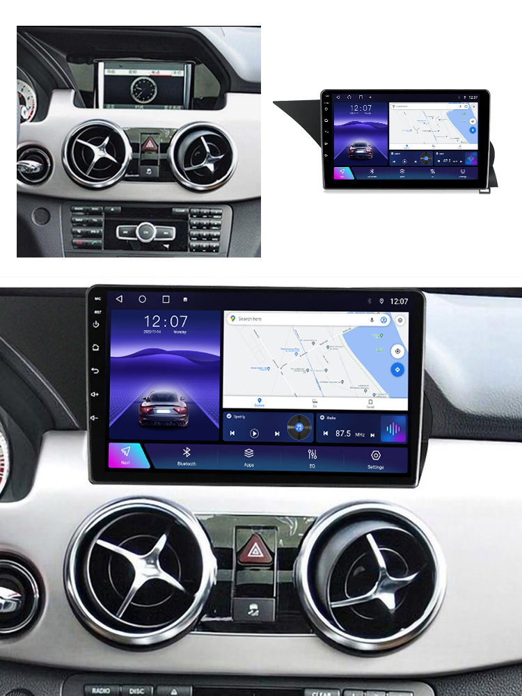 Navigatie dedicata Mercedes GLK 2013-2015, 4GB RAM 64GB ROM, Octacore, Android 13, Display QLED 9", DSP, Carplay, Android Auto, Internet, Youtube, Waze, WIFI, Bluetooth [5]
