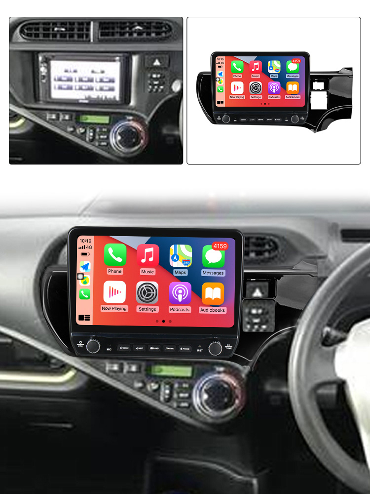 Navigatie dedicata Aqua 2011-2007 cu butoane rotative model 2024, 9 Inch, 2GB RAM 32GB ROM, Quadcore, Android 13, WiFi, Bluetooth, Magazin Play [4]