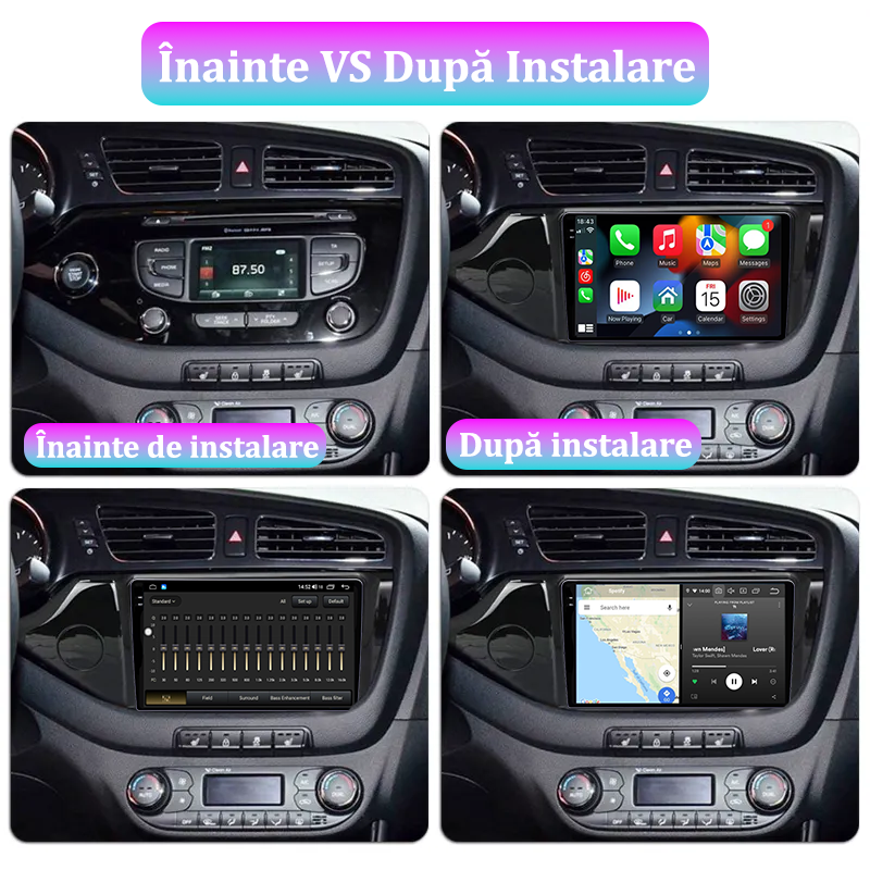 Navigatie dedicata Kia Ceed 2 2012-2018, NAVI-IT, 9 Inch, 12GB RAM 256GB ROM, Android 13, Rezolutie 2K, Display QLED, 9", DSP, Carplay, Android Auto, Internet, Youtube, Waze, Wi Fi, USB [6]