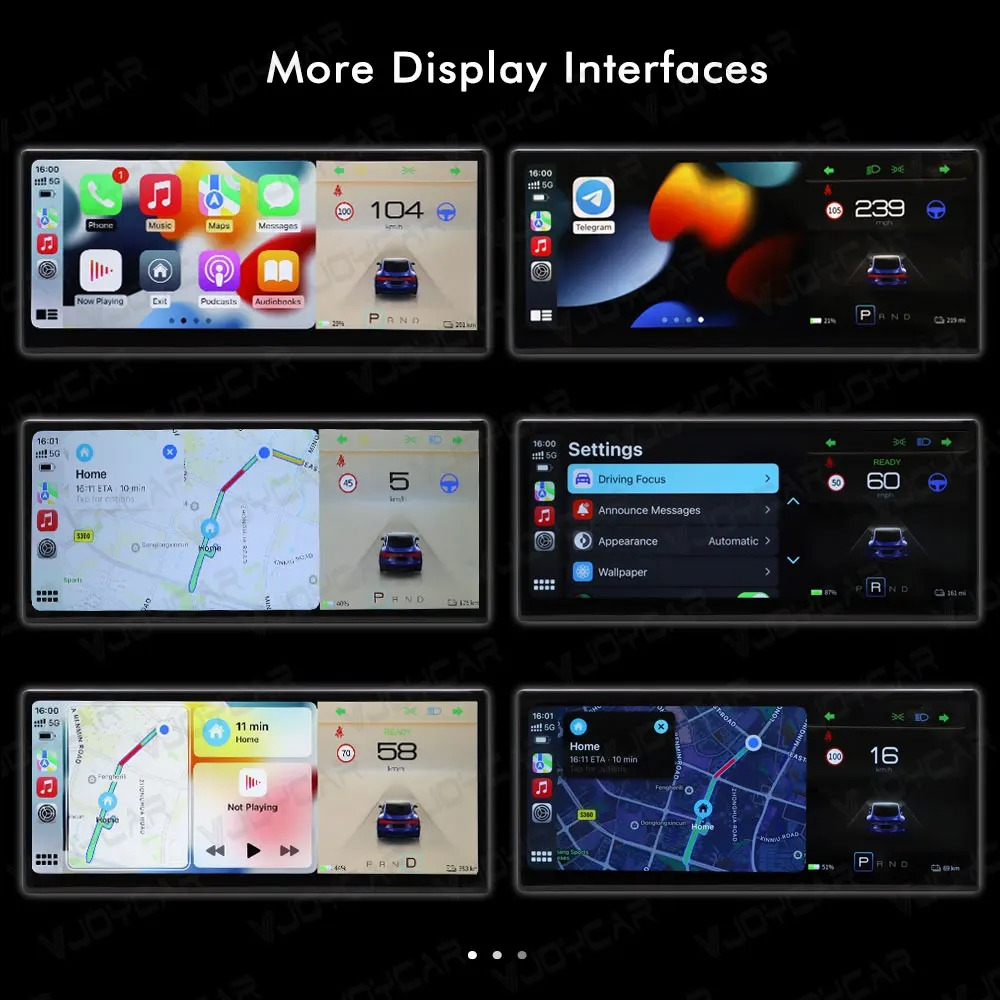 Navigatie NAVI-IT Dashboard Headup Display compatibil cu Tesla Model 3/Model Y 2017-2022, bord digital, 8.8", Android Auto & Apple Carplay, Linux, procesor Intel [8]