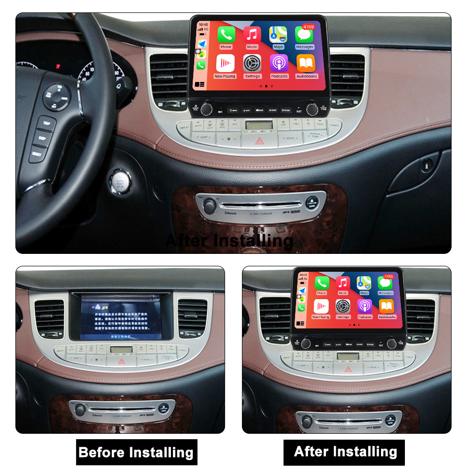 Navigatie dedicata Rohens Genesis 2008-2013 cu butoane rotative model 2024, 9 Inch, 2GB RAM 32GB ROM, Quadcore, Android 13, WiFi, Bluetooth, Magazin Play [5]