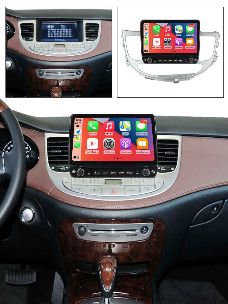 Navigatie dedicata Rohens Genesis 2008-2013 cu butoane rotative model 2024, 9 Inch, 2GB RAM 32GB ROM, Quadcore, Android 13, WiFi, Bluetooth, Magazin Play [4]