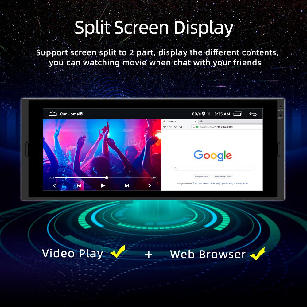 Navigatie GPS NAVI-IT 1DIN, 2GB RAM 32GB ROM, Quadcore, Android 13, Display QLED 10”, Suporta camera 360º, DSP [2]