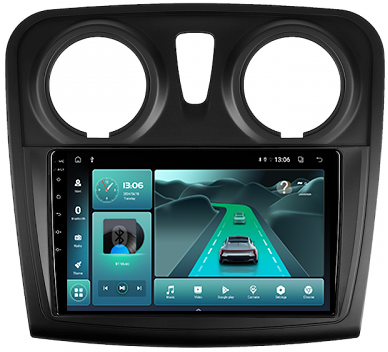 (Resigilata) Navigatie dedicata 2GB RAM 32GB ROM, Dacia Logan 2 2012-2019, Quad Core, Carplay, Ecran FullHD Display 9 Inch, Hotspot, Android 13, Bluetooth, Magazin Play,COMENZI VOLAN - Camera AHD [4]