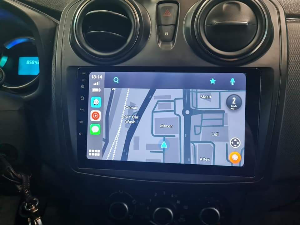 (Resigilata) Navigatie dedicata 2GB RAM 32GB ROM, Dacia Logan 2 2012-2019, Quad Core, Carplay, Ecran FullHD Display 9 Inch, Hotspot, Android 13, Bluetooth, Magazin Play,COMENZI VOLAN - Camera AHD [7]