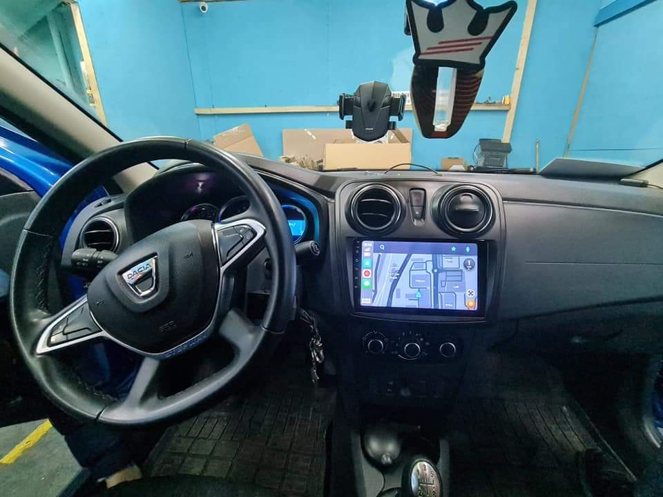 (Resigilata) Navigatie dedicata 2GB RAM 32GB ROM, Dacia Logan 2 2012-2019, Quad Core, Carplay, Ecran FullHD Display 9 Inch, Hotspot, Android 13, Bluetooth, Magazin Play,COMENZI VOLAN - Camera AHD [5]
