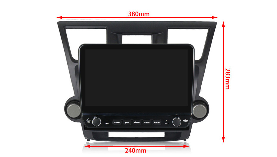 Navigatie dedicata Highlander 2007-2013 cu butoane rotative model 2024, 10 Inch, 2GB RAM 32GB ROM, Quadcore, Android 13, WiFi, Bluetooth, Magazin Play [7]