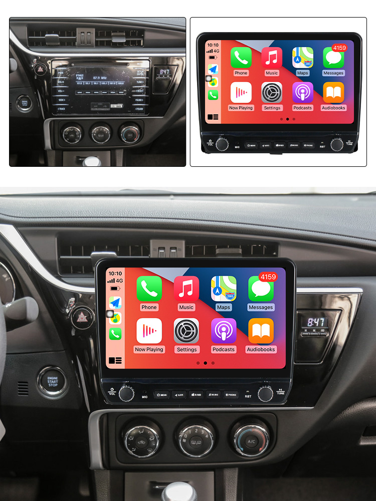 Navigatie dedicata Corolla 11 Auris E180 2017-2018 cu butoane rotative model 2024, 9 Inch, 2GB RAM 32GB ROM, Quadcore, Android 13, WiFi, Bluetooth, Magazin Play [4]