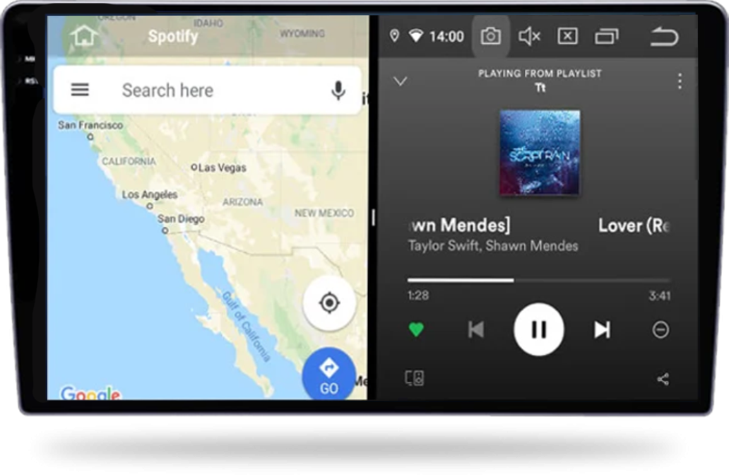 Navigatie GPS NAVI-IT Universala, 12GB RAM 256GB ROM, Android 13, Rezolutie 2K, Display QLED, 9,5 inch, DSP, Carplay, Android Auto, Internet, Youtube, Waze, Wi Fi, USB [4]