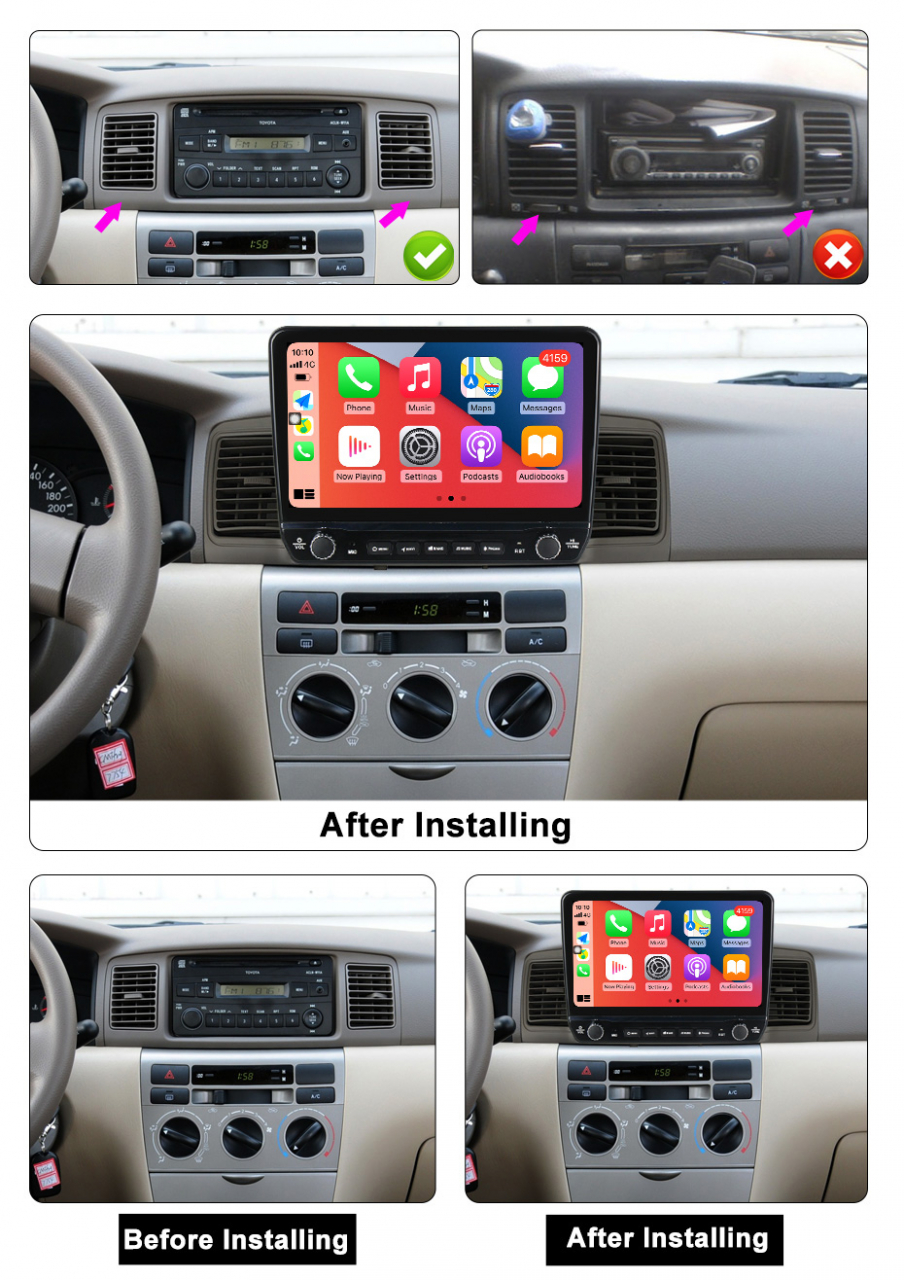 Navigatie dedicata Corolla EX 2007-2012 cu butoane rotative model 2024, 9 Inch, 2GB RAM 32GB ROM, Quadcore, Android 13, WiFi, Bluetooth, Magazin Play [5]