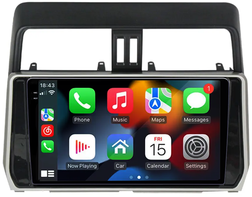 Navigatie dedicata Toyota Land Prado 2017-2018, 12GB RAM 256GB ROM, Android 13, Rezolutie 2K, Display QLED, 10", DSP, Carplay, Android Auto, Internet, Youtube, Waze, Wi Fi, USB [2]