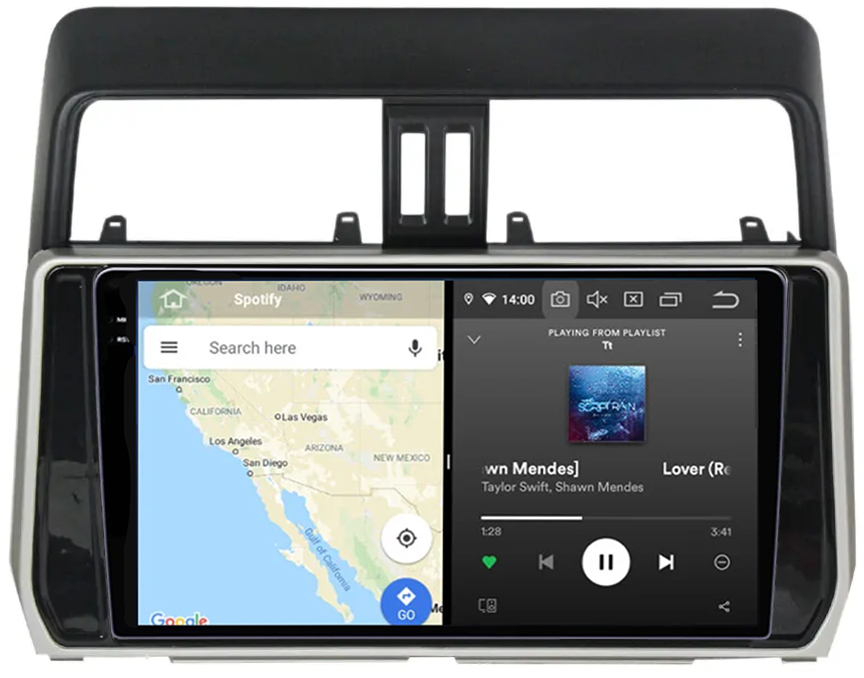 Navigatie dedicata Toyota Land Prado 2017-2018, 12GB RAM 256GB ROM, Android 13, Rezolutie 2K, Display QLED, 10", DSP, Carplay, Android Auto, Internet, Youtube, Waze, Wi Fi, USB [3]