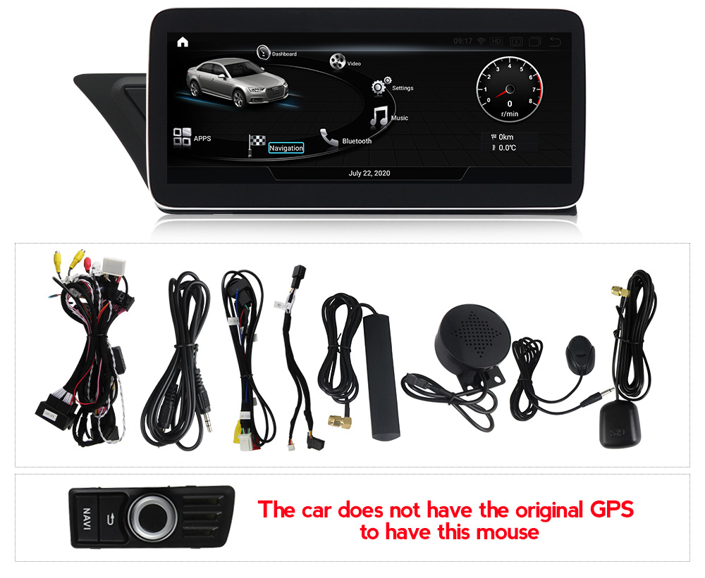Navigatie dedicata Audi Q5 2008-2015 NON-MMI, 8GB RAM 128GB ROM, Octa Core, Display IPS 1280*720, 10.25 inch, Carplay&Android Auto, Android 13, SIM 4G [9]