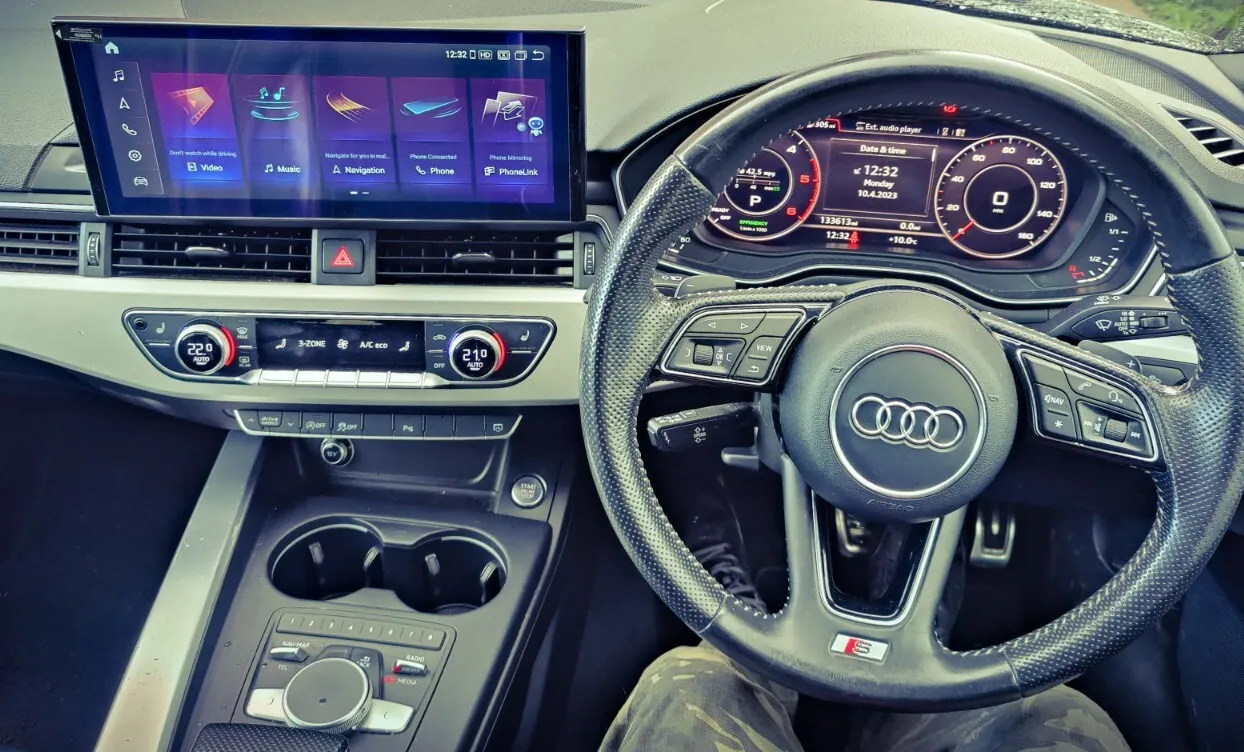 Navigatie dedicata Audi A4, Android 13, Wireless Carplay si Android auto 6GB RAM 128GB ROM, Display IPS, 10.25 inch, Microfon Extern [3]